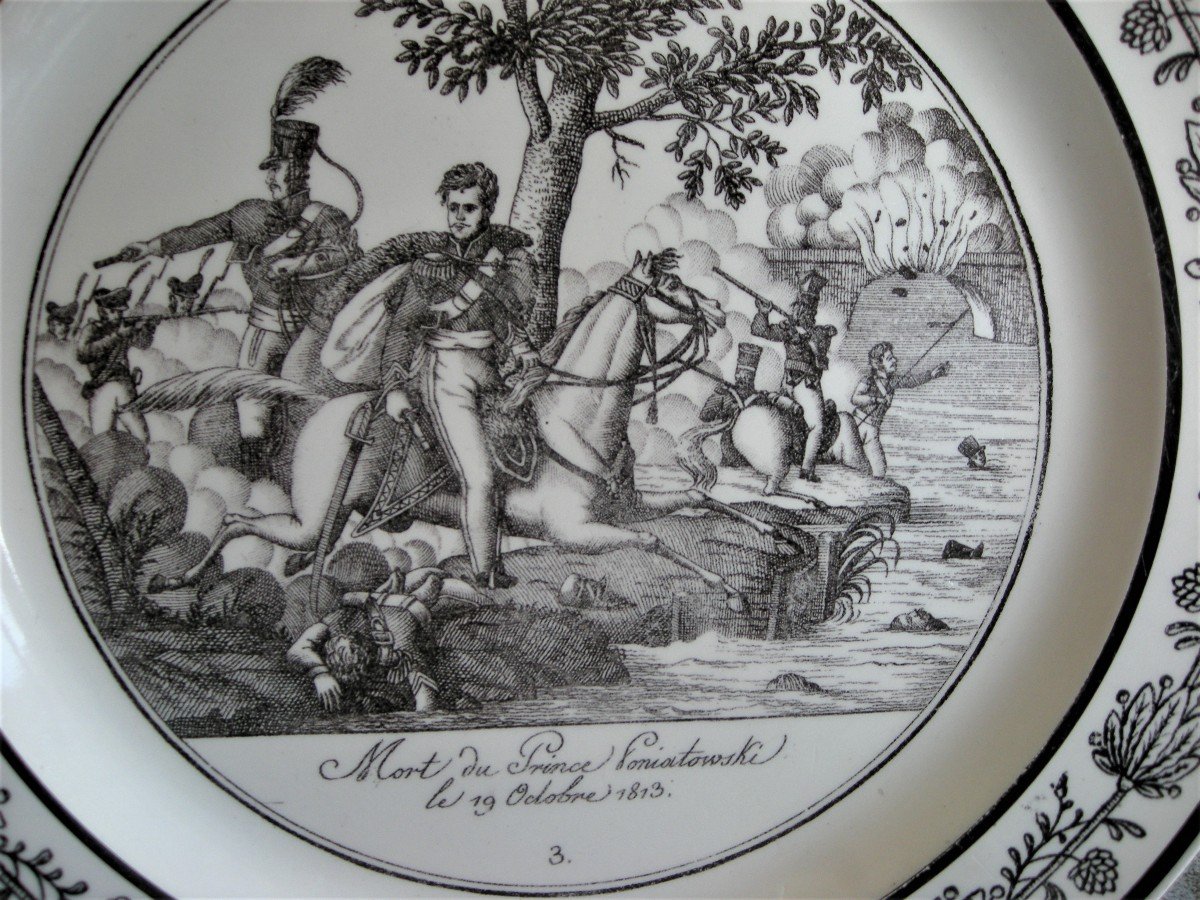 6  Assiettes  Decor  Batailles  Napoleoniennes  De  Choisy Le Roi-photo-3