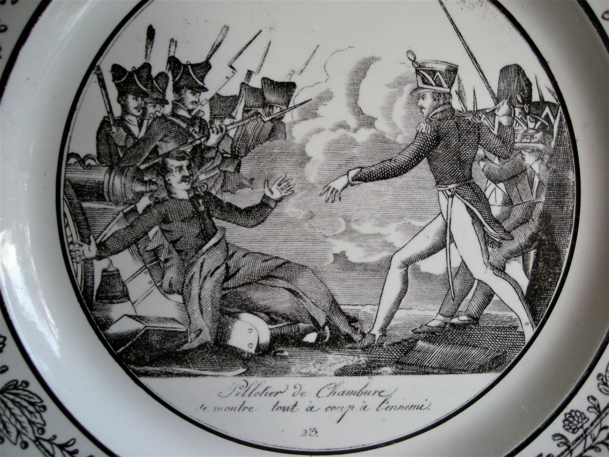 6  Assiettes  Decor  Batailles  Napoleoniennes  De  Choisy Le Roi-photo-6