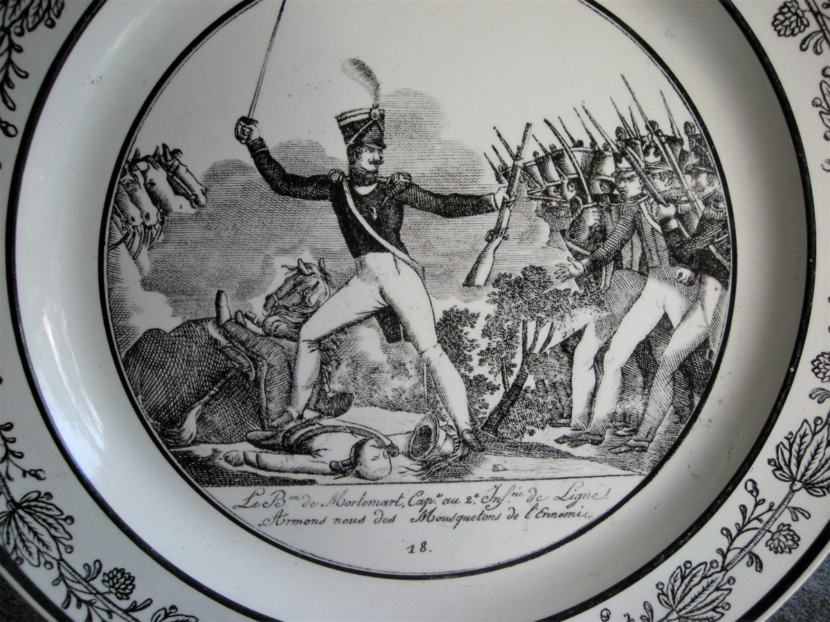 6  Assiettes  Decor  Batailles  Napoleoniennes  De  Choisy Le Roi-photo-7