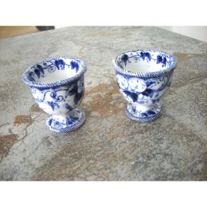 Deux  Coquetiers  vers  1869  Service  Flora  de  Creil  et  Montereau