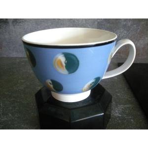Tasse à Chocolat XIXème décor " Oeil de Perdrix " de Creil et Montereau