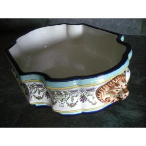 Corbeille  Faïence  Polychrome  1840  de Creil  et  Montereau