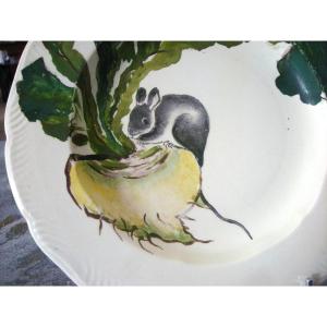 Assiette Faïence Japonisante de Eugène Rousseau