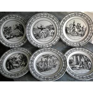 6 Plates Decor Napoleonic Battles Of Choisy Le Roi