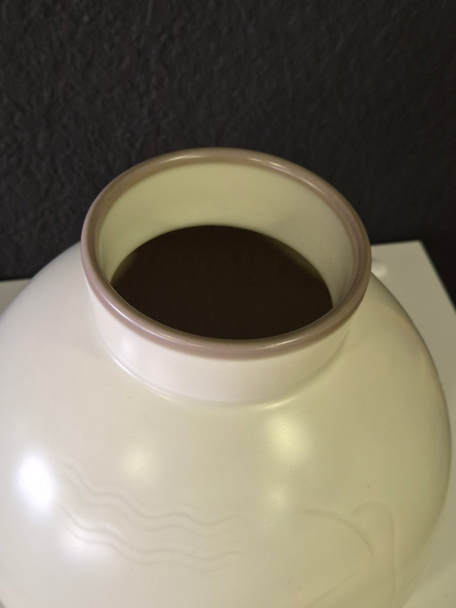 Catinka Olsen.  Denmark. Scandinavian Glazed Porcelain Vase-photo-2
