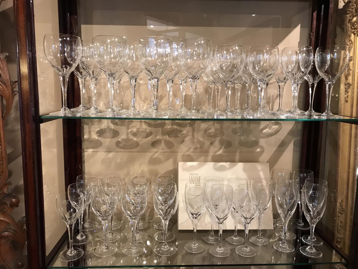 Service Verres en cristal Lalique 