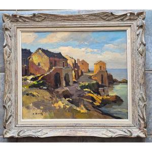 Painting: The Corsican Sea. Oil On Canvas