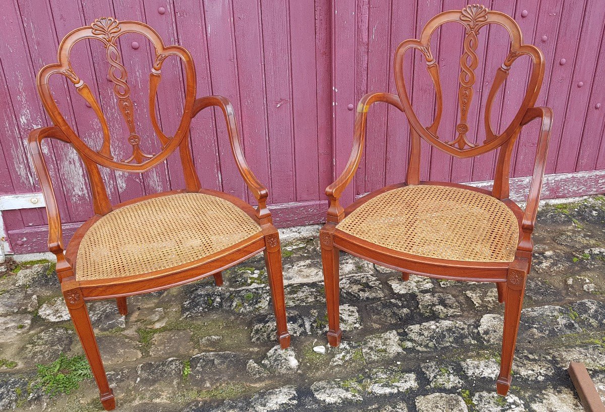 Paire de fauteuils Anglais