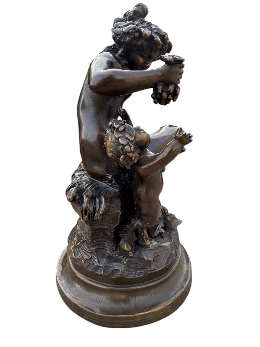 Bronze Group After Clodion Lost-wax Casting By Laugaraise Bronze Foundry-photo-4