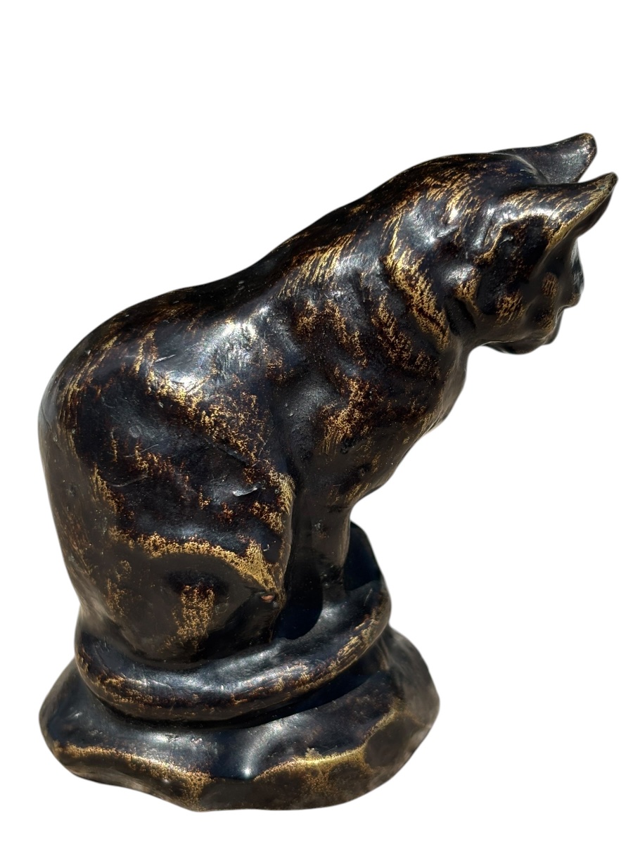 Bronze Cat By Barye-photo-3