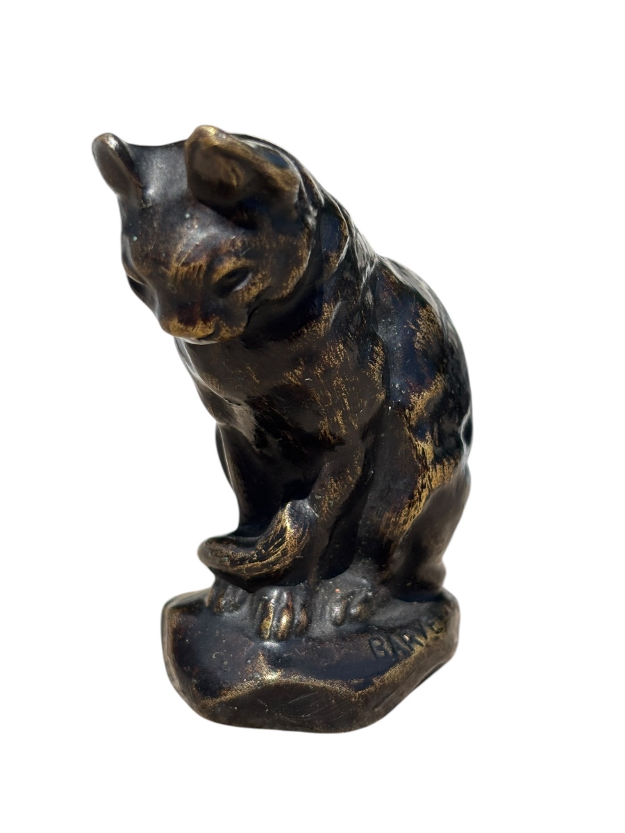 Bronze Cat By Barye-photo-4