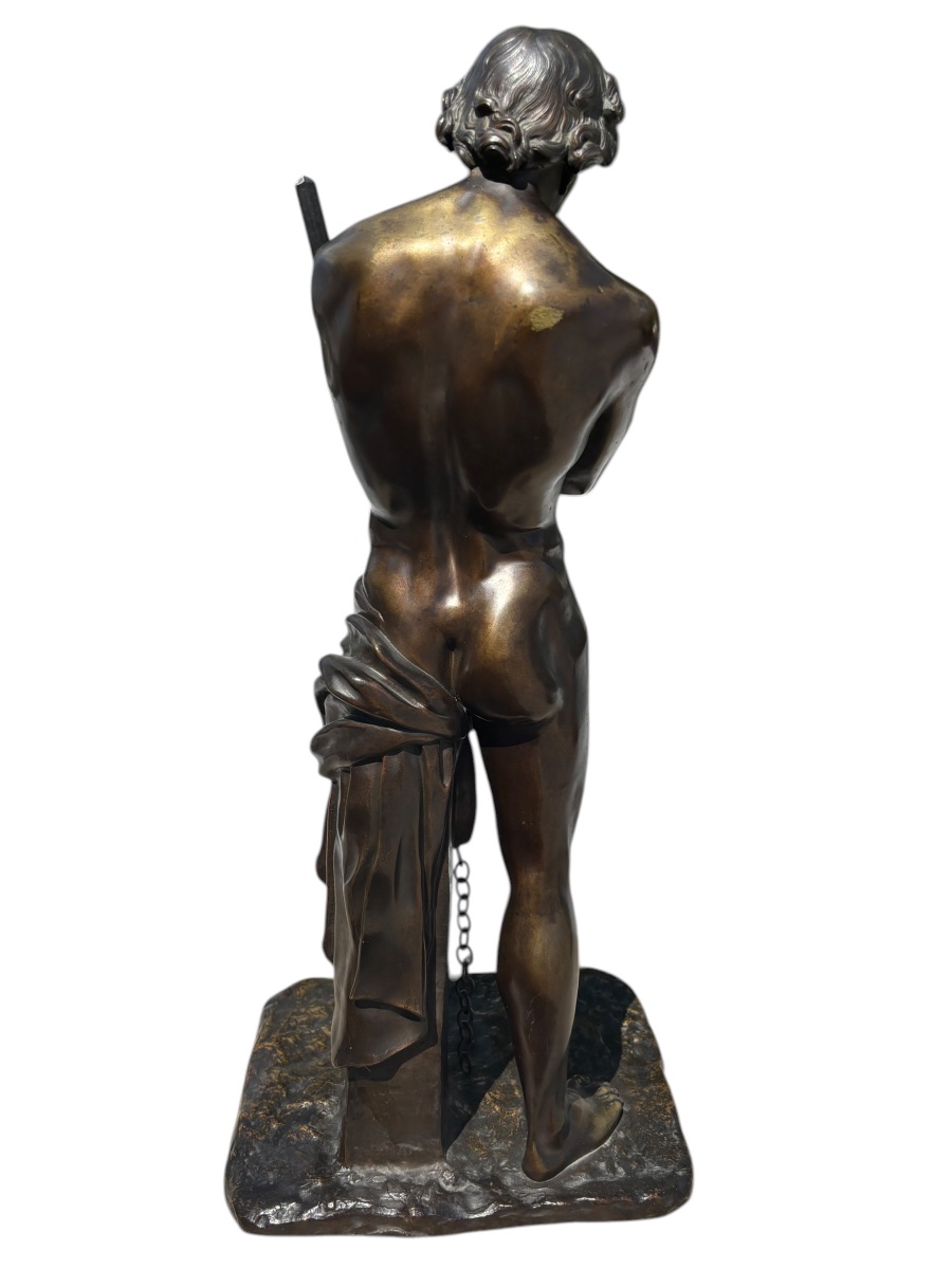 Bronze Sculpture Of Spartacus By Jean Jacques Feuchère-photo-3