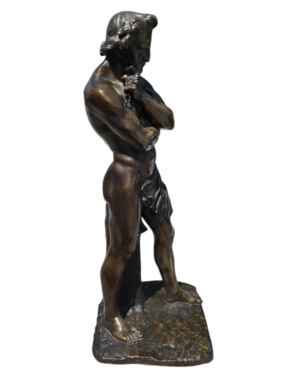 Bronze Sculpture Of Spartacus By Jean Jacques Feuchère-photo-1