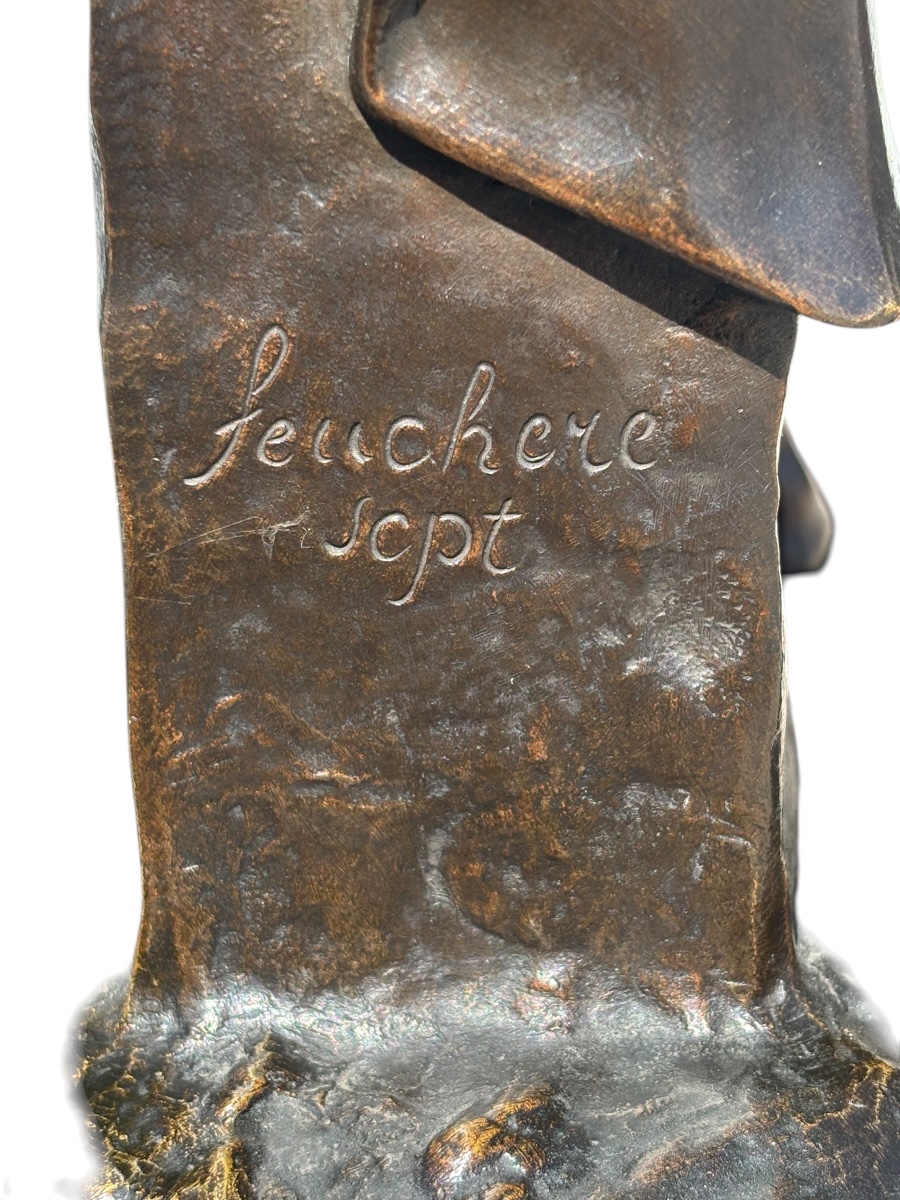Bronze Sculpture Of Spartacus By Jean Jacques Feuchère-photo-2