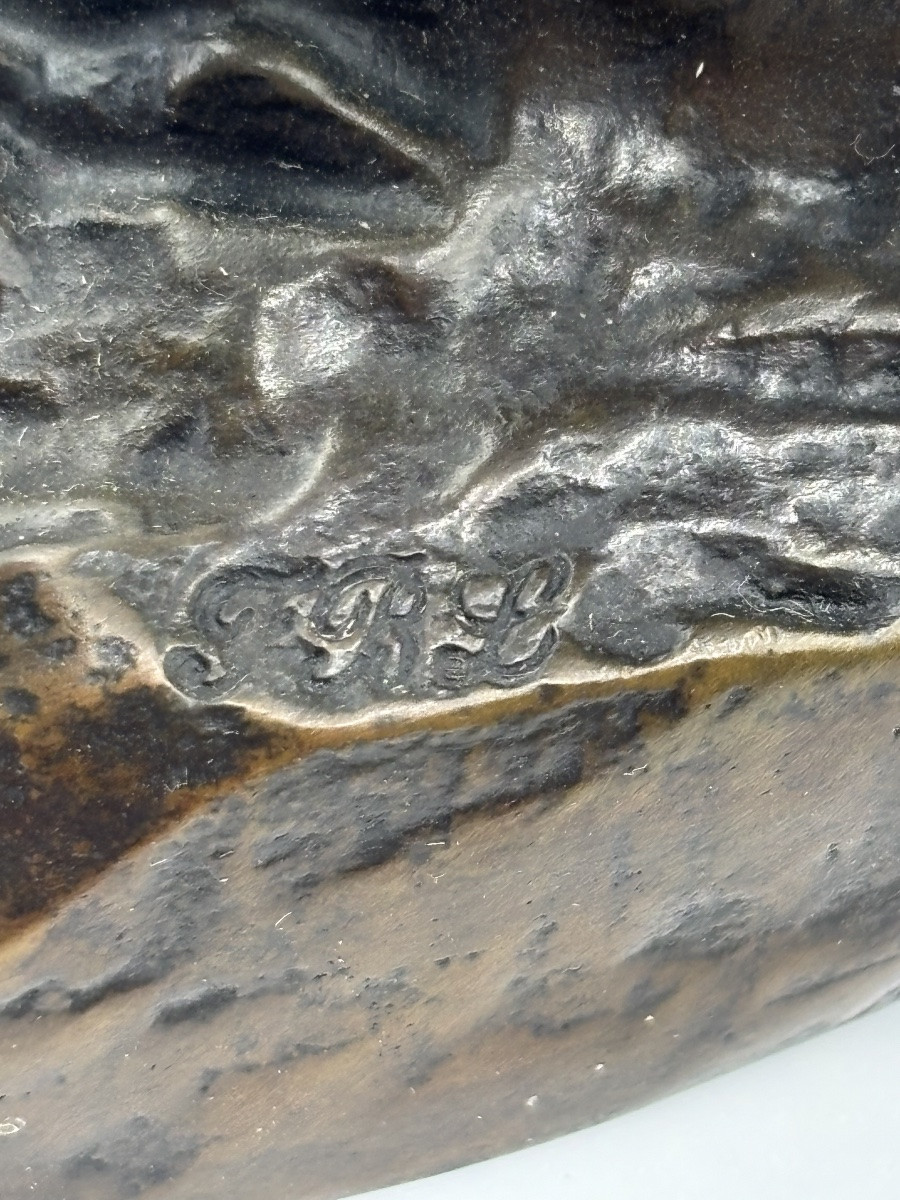 Sculpture Eléphant en bronze d'après Antoine Louis Barye-photo-5