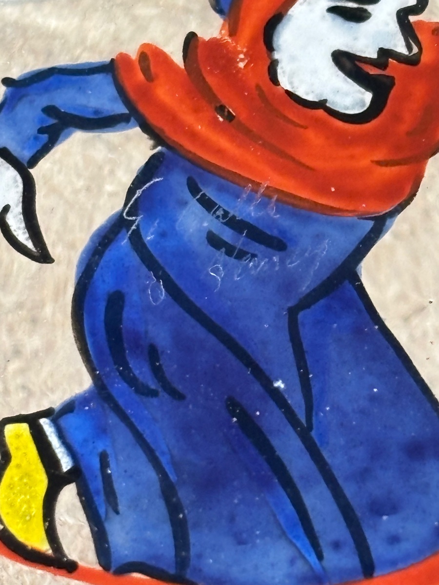 Humorous Trinket Dish: “c’est La Mère Michel” By émile Gallé, Made Of Enameled Glass -photo-1