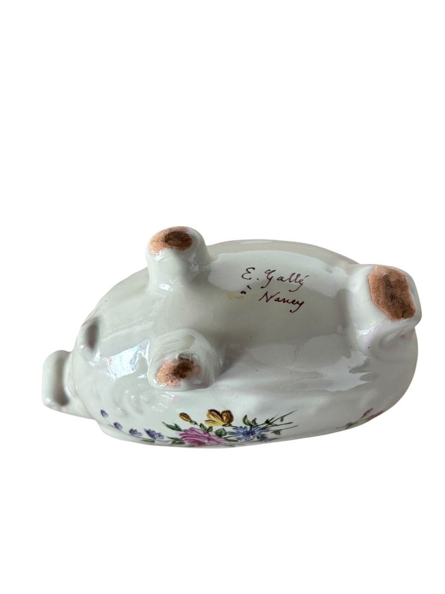 Petite jardinière en faïence par Émile Gallé -photo-4