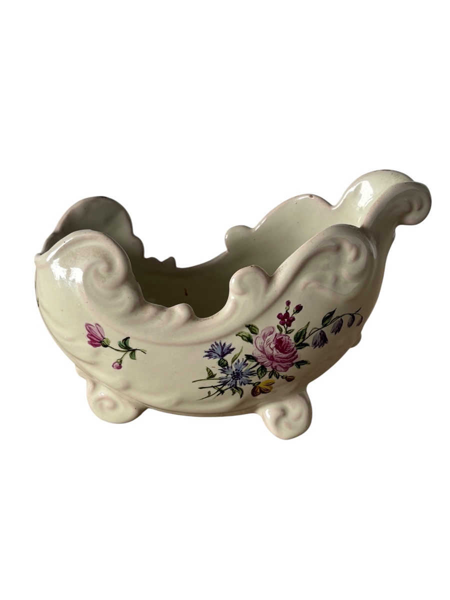 Petite jardinière en faïence par Émile Gallé -photo-2