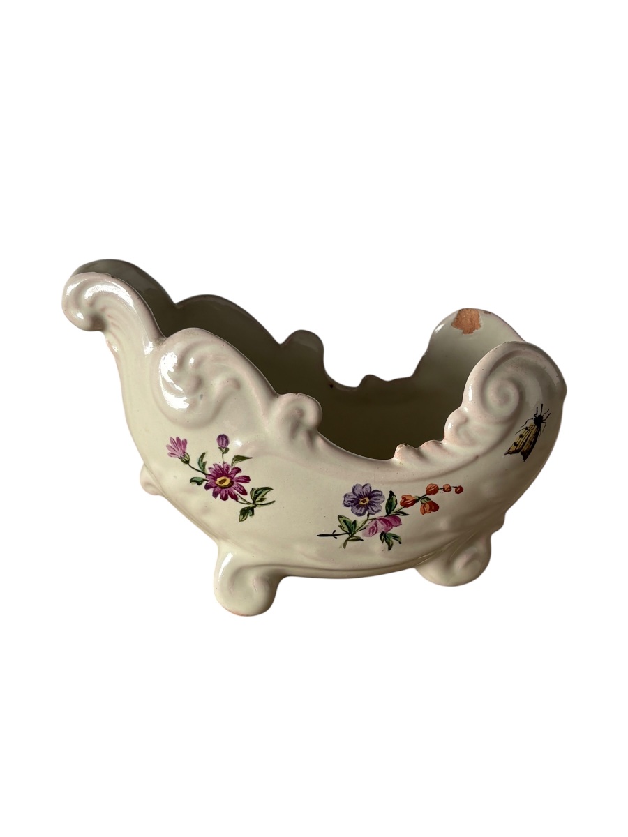 Petite jardinière en faïence par Émile Gallé 