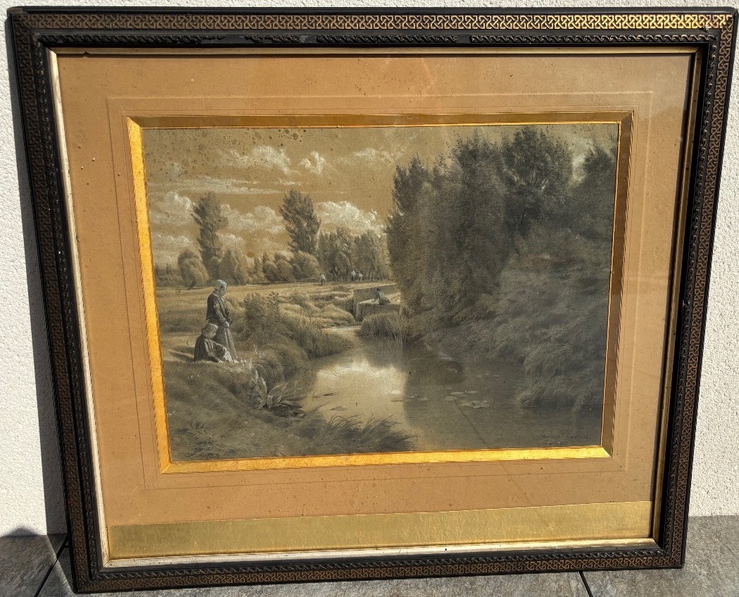 Grand dessin de Émile Francois Michel