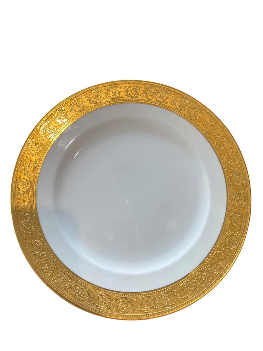 Assiette plate Haviland Thistle 