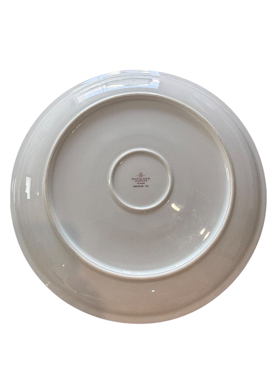 Plat rond Haviland Thistle ( diamètre 31 cm )-photo-2
