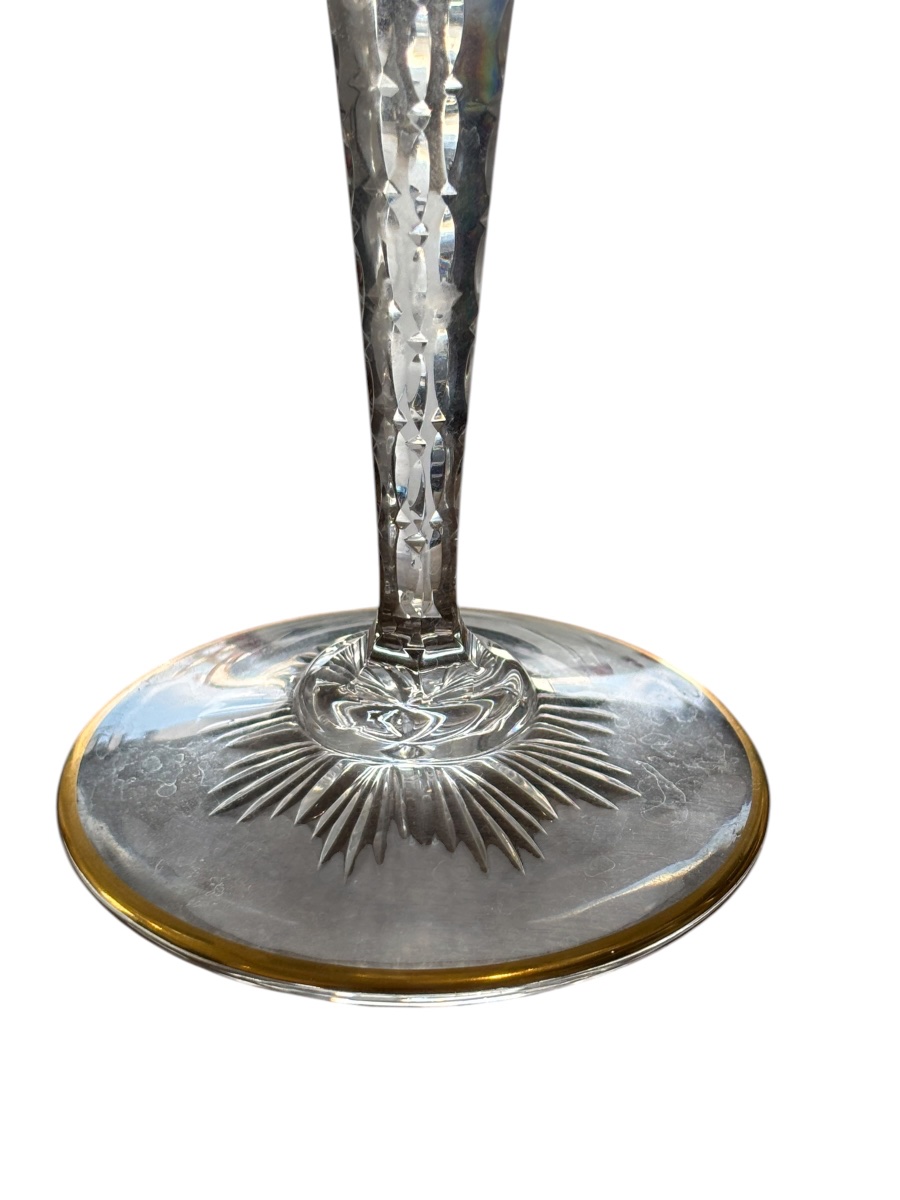 Set Of Two Large Saint Louis "excellence" Glasses, 24,9 Cm Tall-photo-2