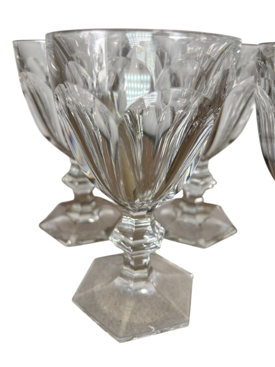 Set Of Five Baccarat Harcourt Water Glasses, 15.1 Cm-photo-2