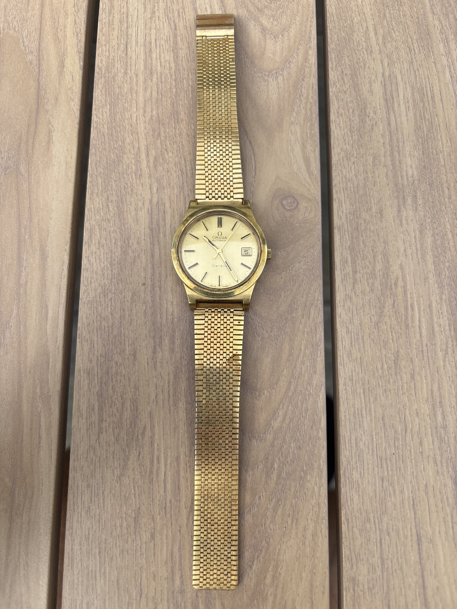 Montre Omega Automatic en plaqué or Période 1970 - 1980-photo-2