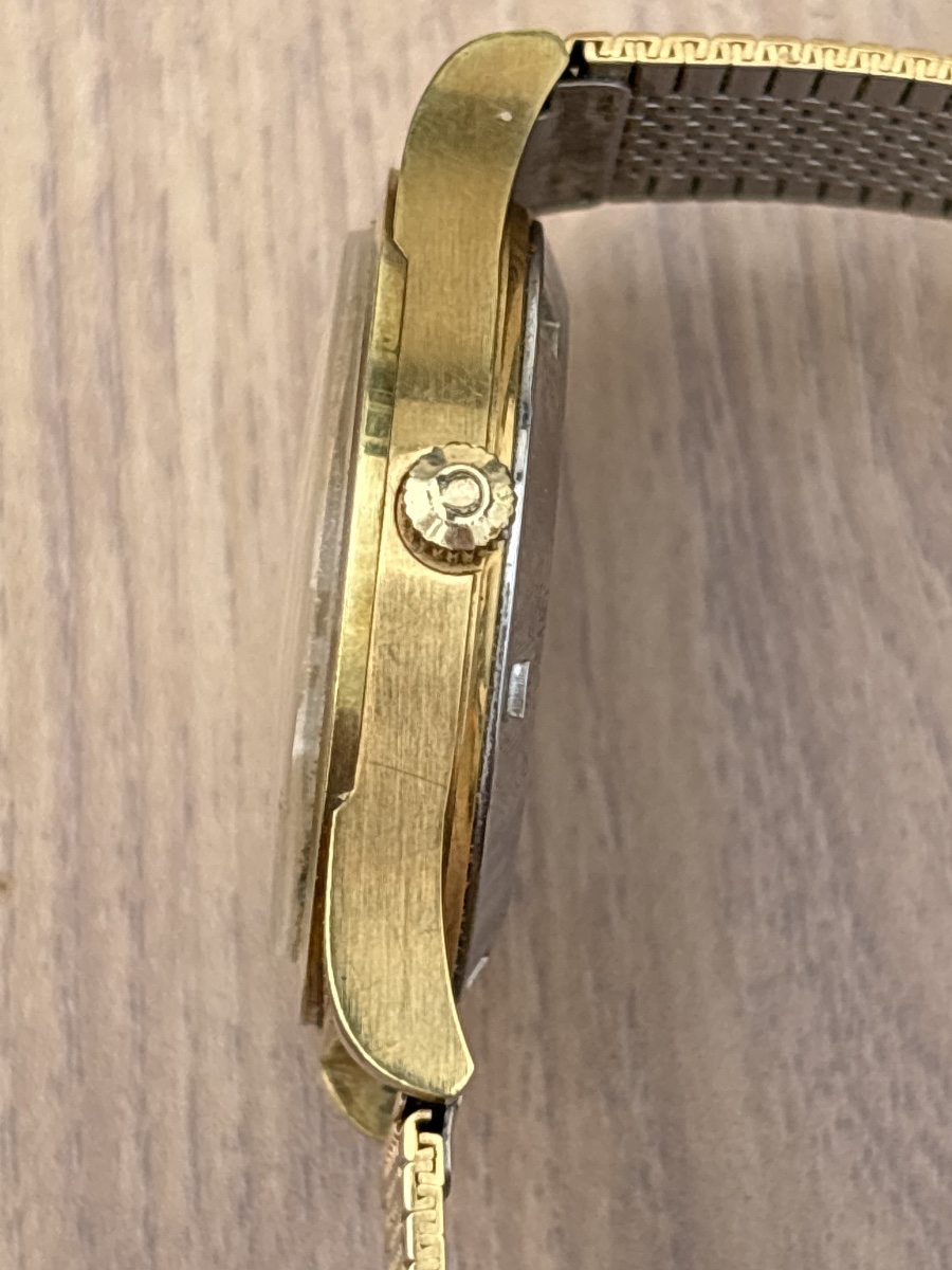 Montre Omega Automatic en plaqué or Période 1970 - 1980-photo-3