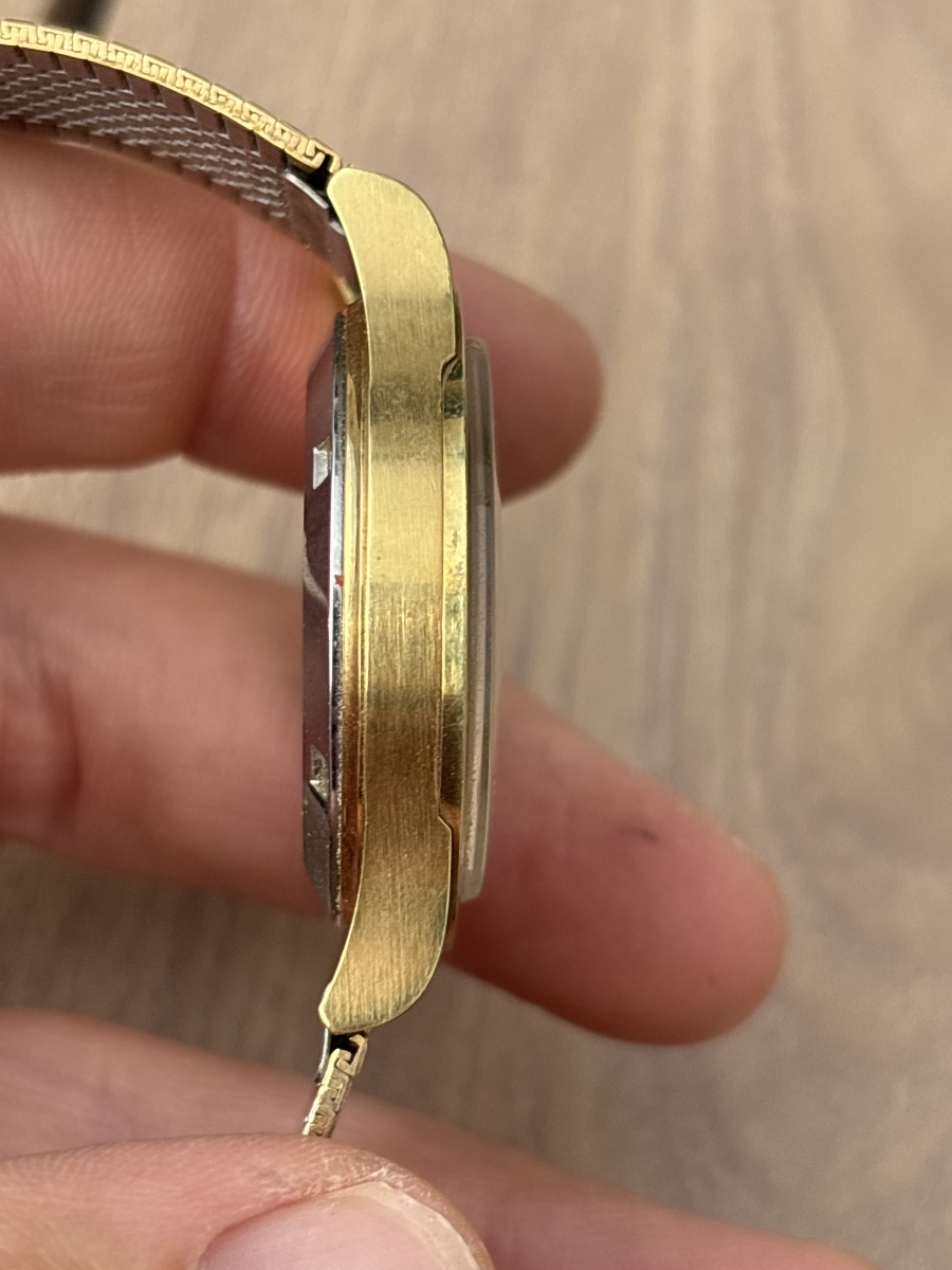 Montre Omega Automatic en plaqué or Période 1970 - 1980-photo-1