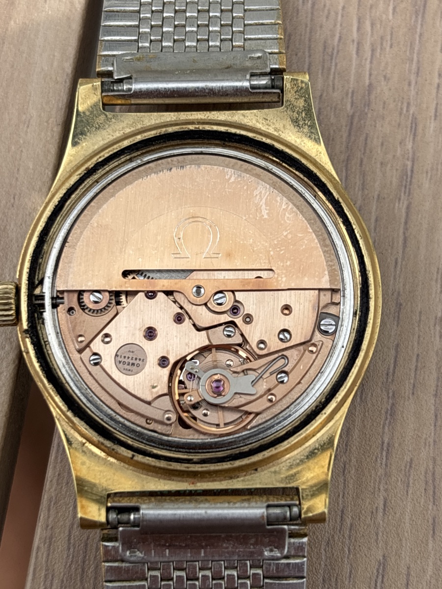 Montre Omega Automatic en plaqué or Période 1970 - 1980-photo-2