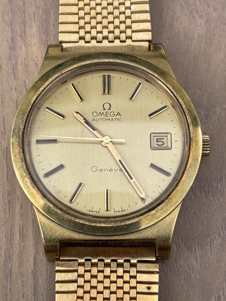 Montre Omega Automatic en plaqué or Période 1970 - 1980