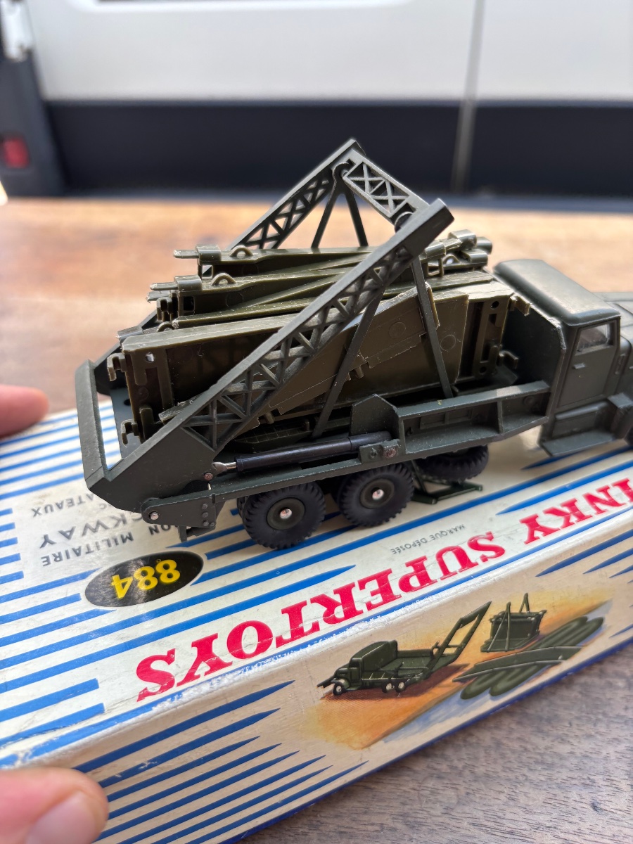 Dinky Super Toys Camion Militaire Brockway avec pont de bateau -photo-1
