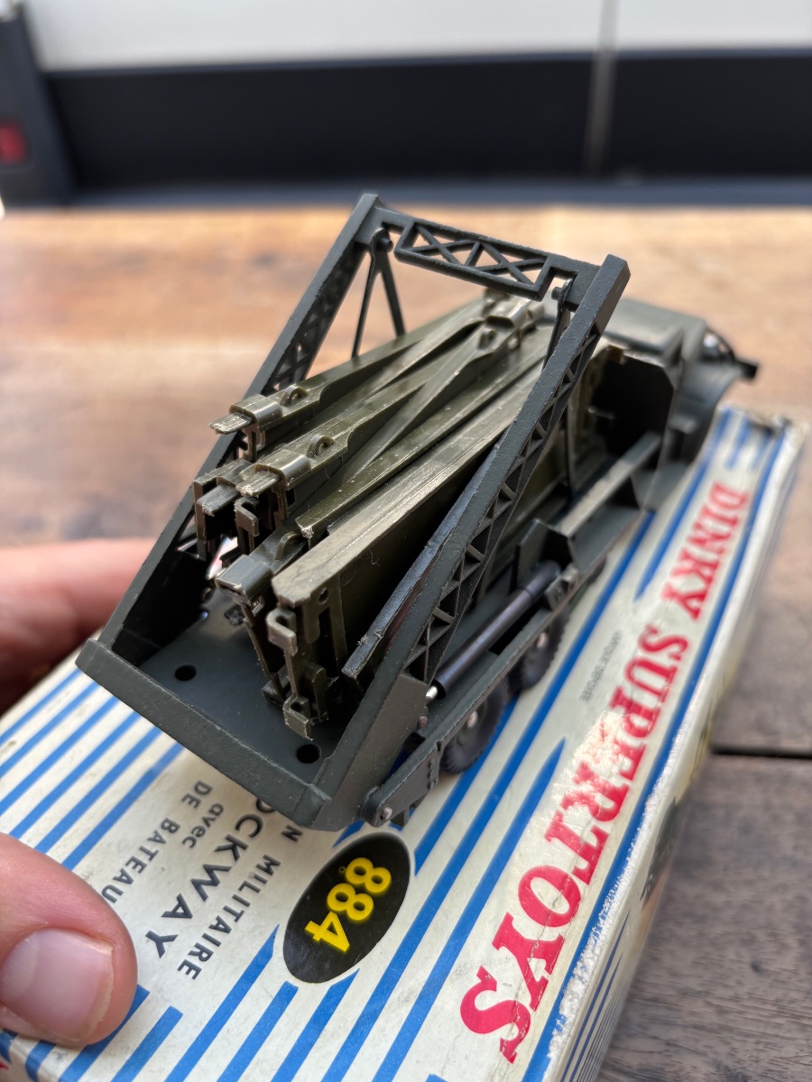 Dinky Super Toys Camion Militaire Brockway avec pont de bateau -photo-8