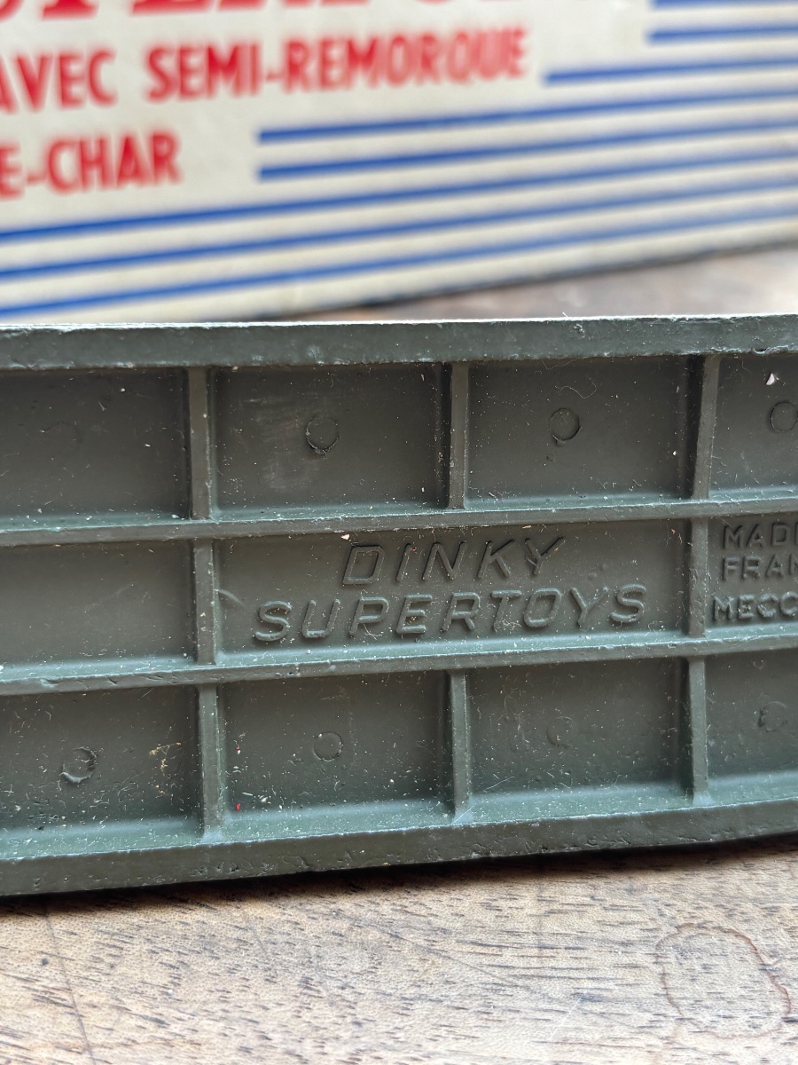 DINKY SUPERTOYS TRACTEUR BERLIET AVEC SEMI-REMORQUE PORTE-CHAR-photo-7