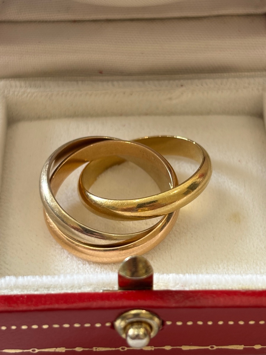 Cartier Trinity Ring In Its Box -photo-2