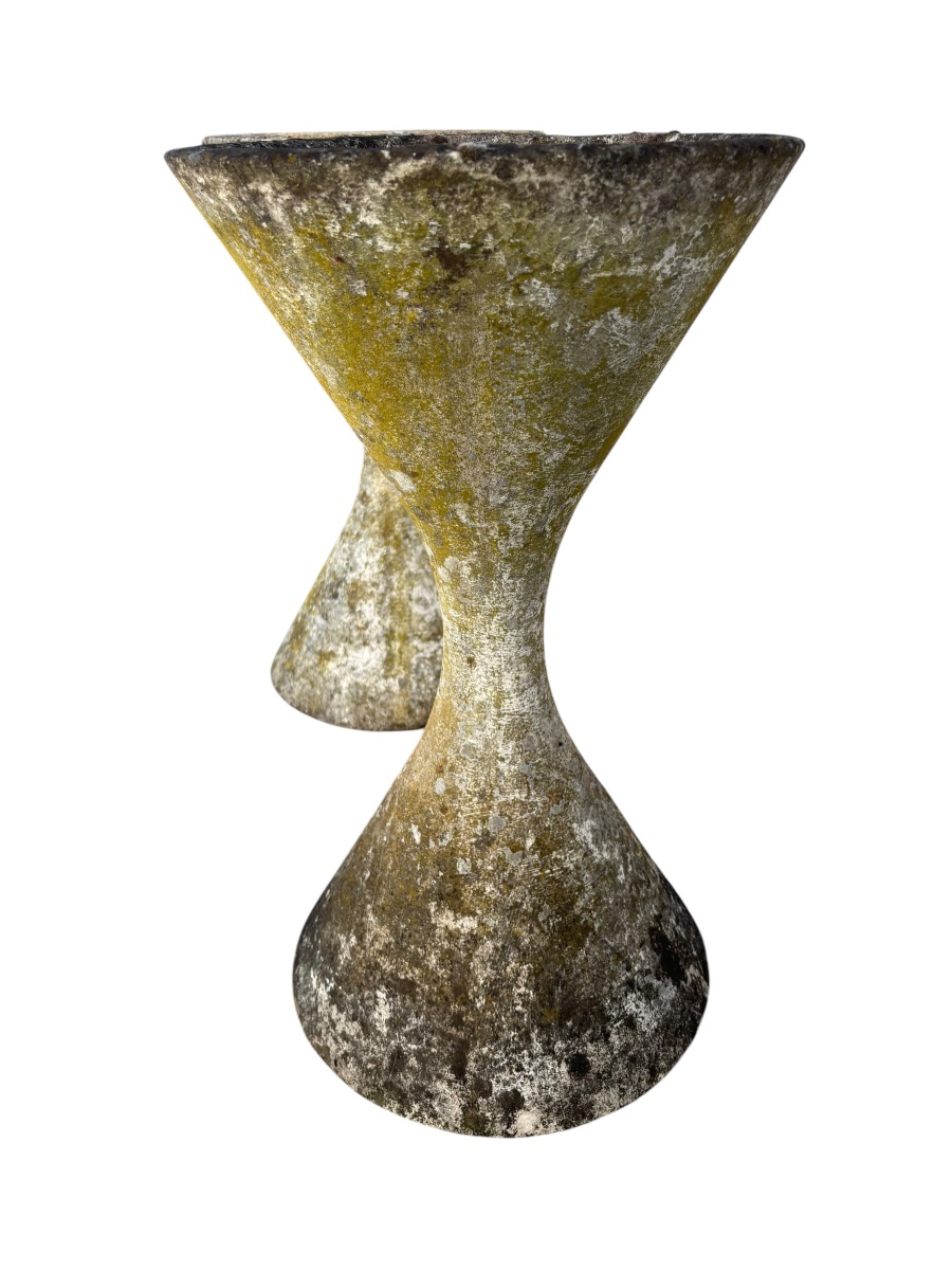 Pair Of Diabolo Pots By Willy Guhl, 64 Cm Tall-photo-2