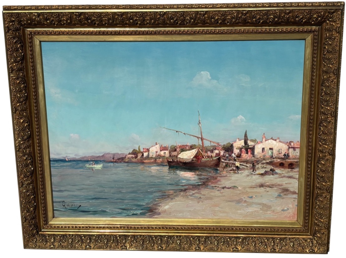 Large Seascape By émile Godchaux 
