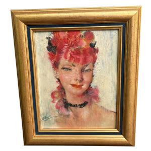 Jean Gabriel Domergue Portrait Painting