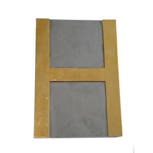 Boite à cigarette Hermès Paris en métal argenté et métal doré