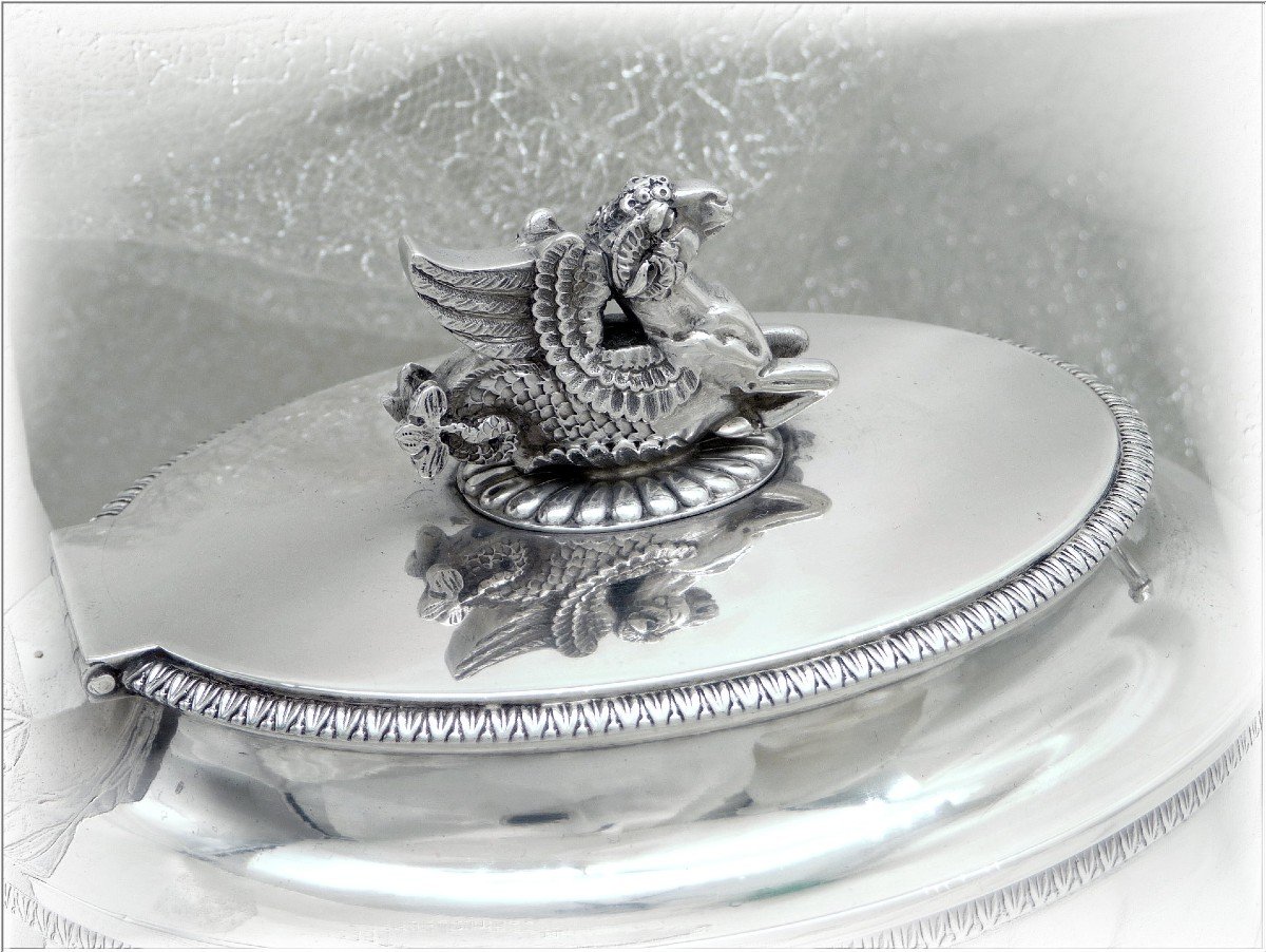 Sterling Silver Jug Swan Neck Pourer Ep. Empire Goldsmith L. Legay Paris 1810-photo-2
