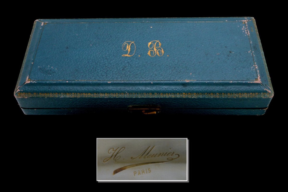 Henri Lapeyre - Strawberry Shovel In Its Sterling Silver & Vermeil Case Minerve 1ert.-photo-2