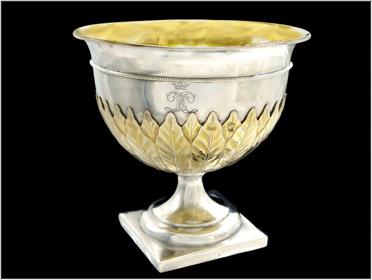 Russia Late 18th Century - Cup In Sterling Silver And Vermeil - Moscow 1798-photo-1