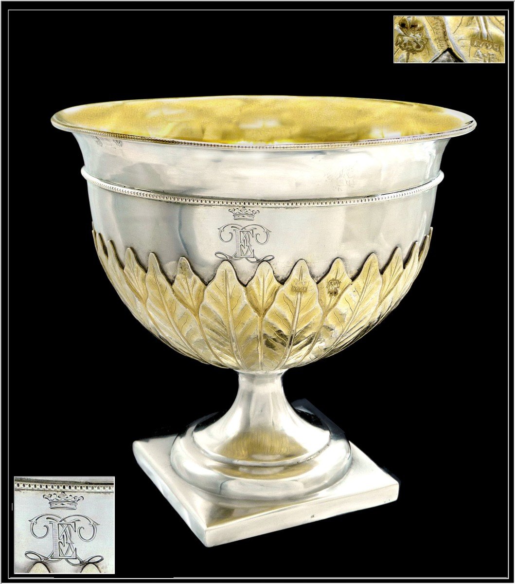 Russia Late 18th Century - Cup In Sterling Silver And Vermeil - Moscow 1798-photo-3