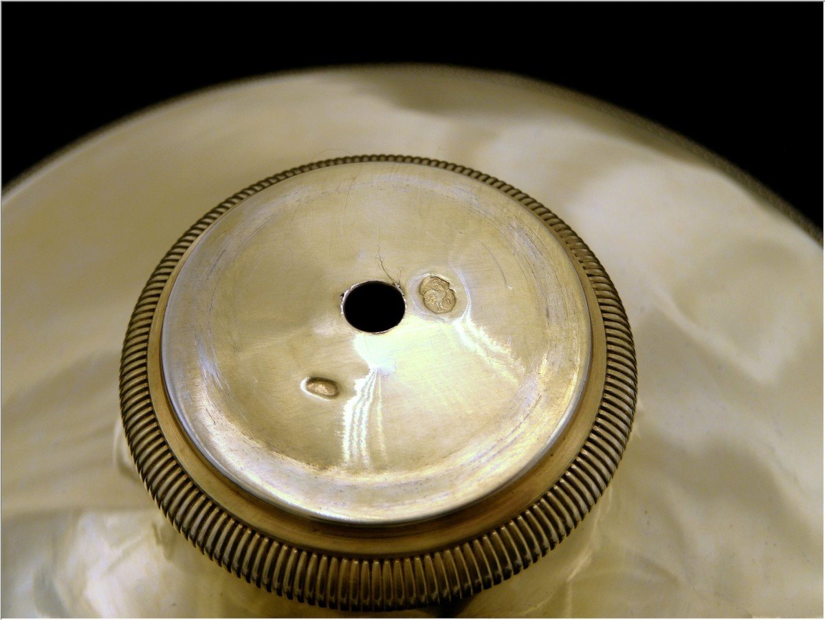 Tm Bary - Covered Sugar Bowl - Sterling Silver Vermeil Drageoir Late 18th Century Eagle - Snake Handles-photo-8