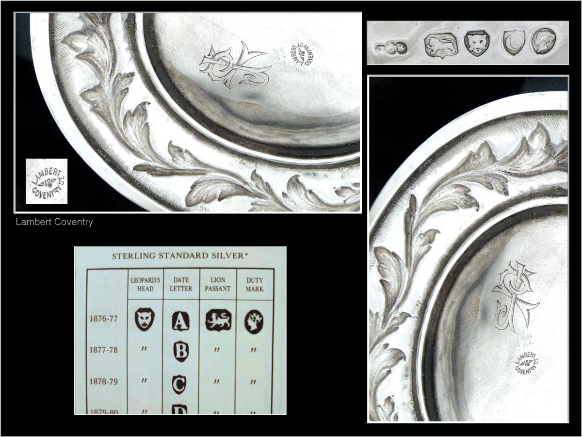 London - Large Covered Pot - Sterling Silver Centerpiece - 19th Century Chinese Decor. 1550 Gr.-photo-2