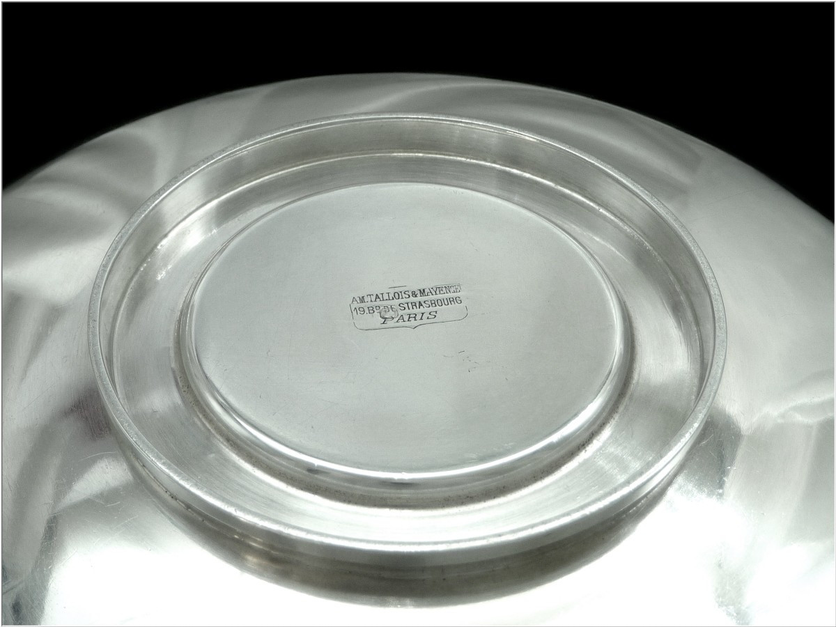 Tallois - Tasse & sa Sous-tasse  - Déjeuner Chocolat Argent Massif Minerve 950-photo-2