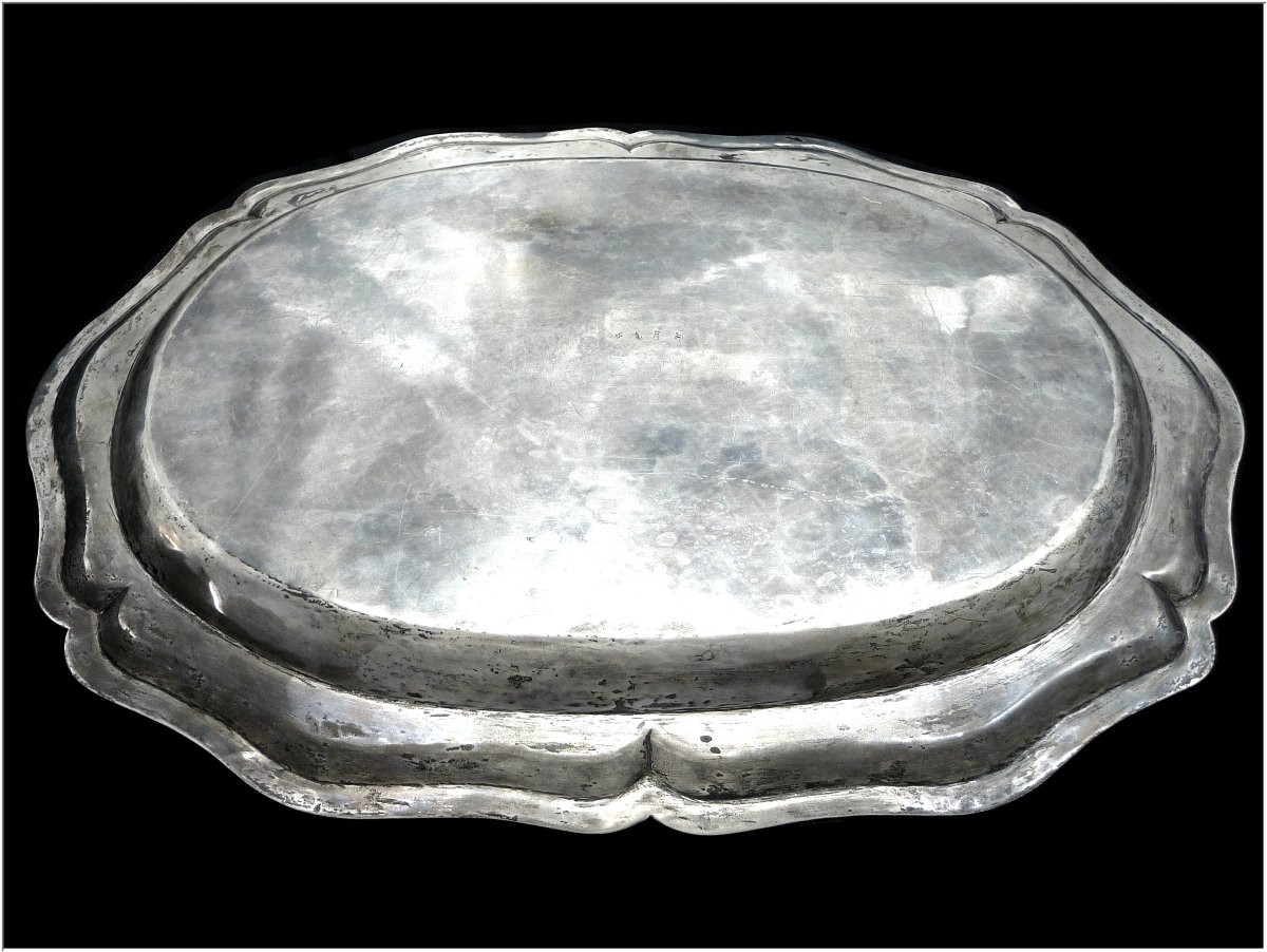 Very Large Solid Silver Game Dish-photo-3