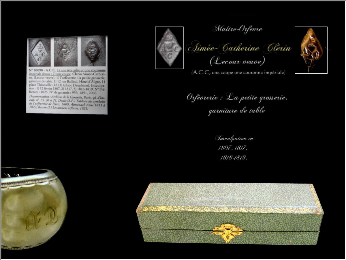 Clérin - Pince à Sucre Argent Massif et Vermeil Ajouré  Paris 1819-1838 -photo-3